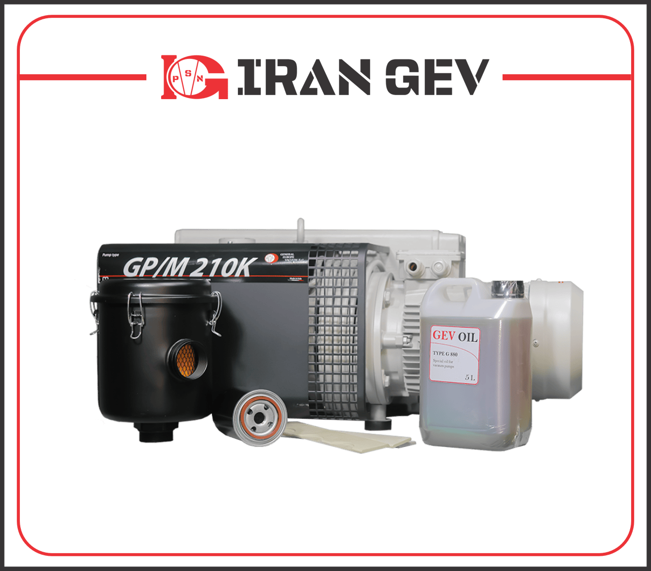 gpm210-1 پمپ وکیوم روغنی GEV GPM 210K