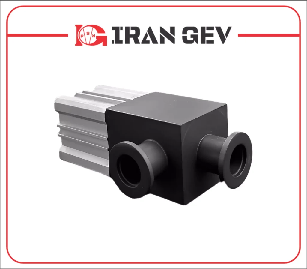 شیر زاویه‌ای کنترلی خلاء | استاندارد ISO‑KF | جنس استیل