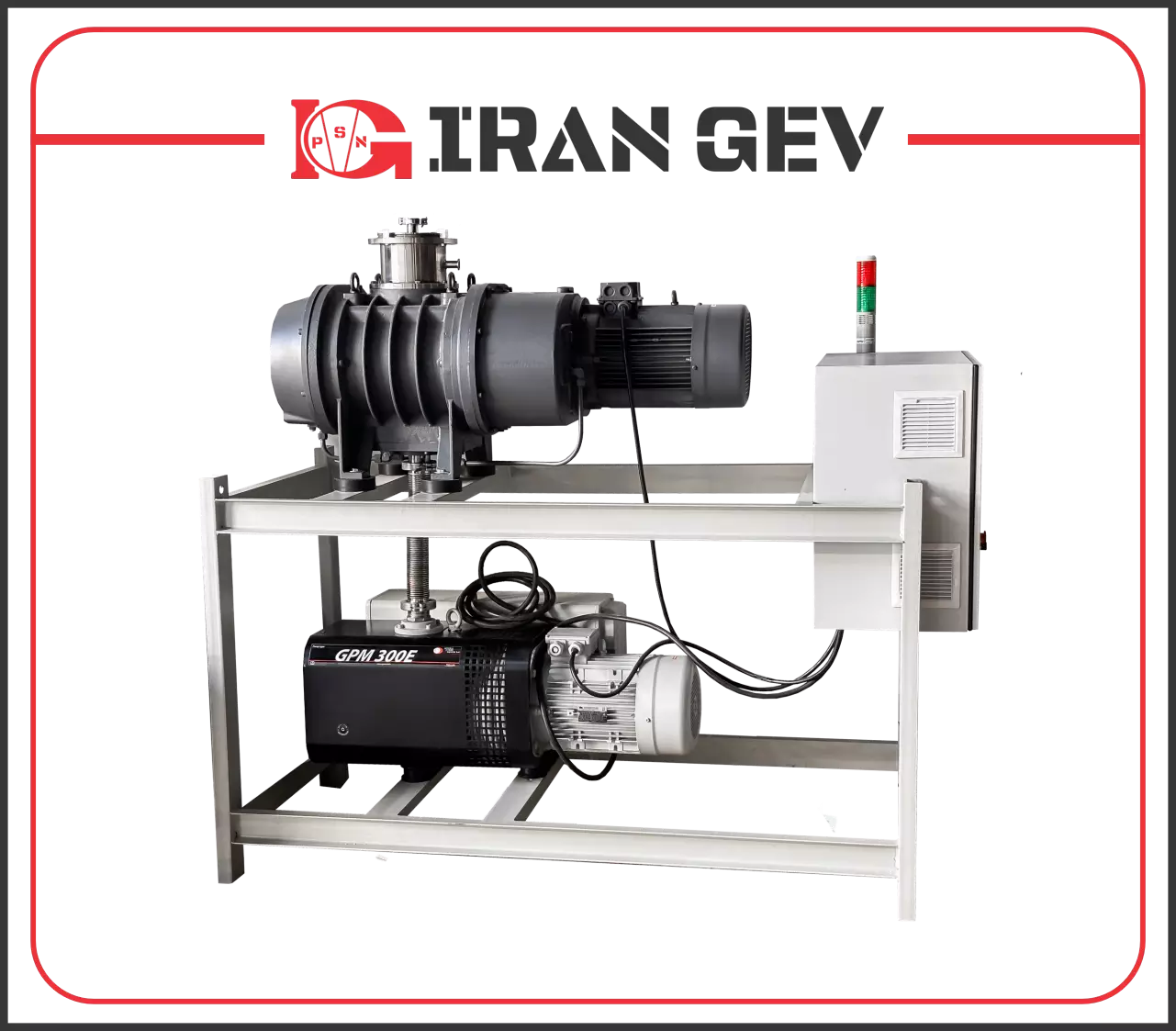 پکیج-وکیوم-روتاری-و-روتس-بوستر-گیو-300-1200 پکیج وکیوم صنعتی PTV 1200R‑300A