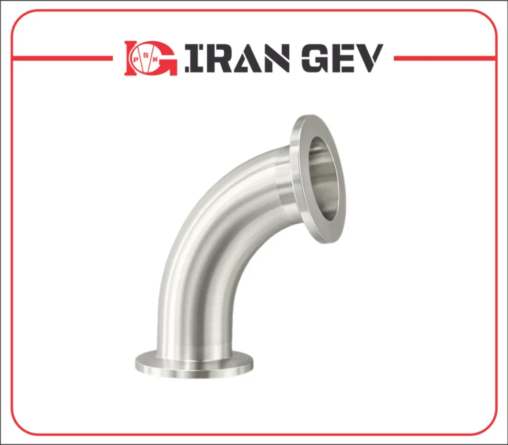 زانویی DN40 برای خطوط وکیوم صنعتی