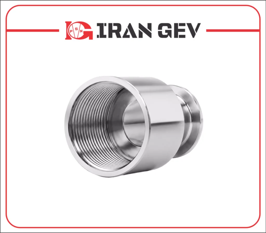 تبدیل رزوه 2 اینچ به KF40 استیل
